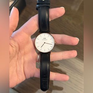Daniel Wellington Black Leather Watch
